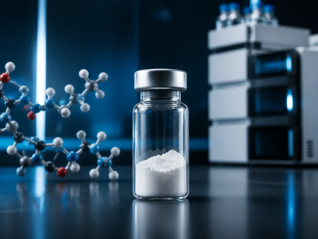 Atosiban Acetate Peptide research peptide powder in laboratory vial