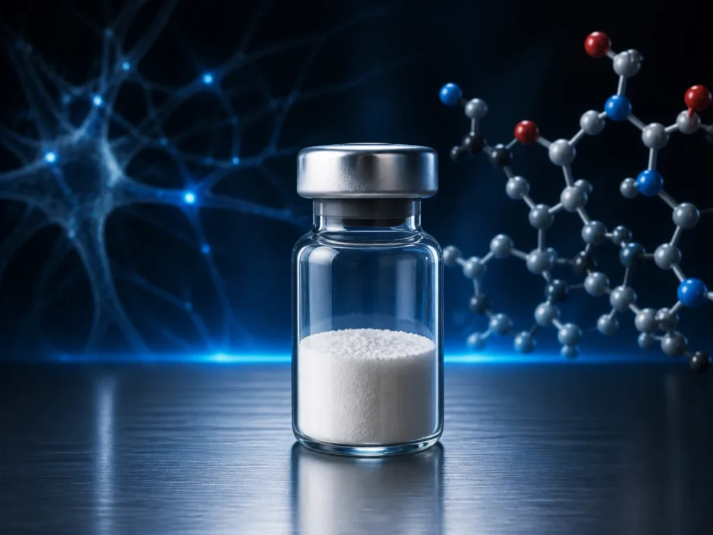 NVG-291 Peptide research peptide powder in laboratory vial