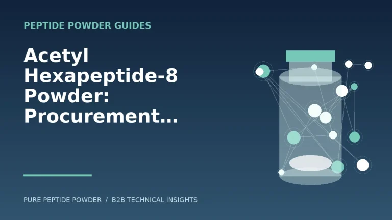 Acetyl Hexapeptide-8 Powder: Procurement and Formulation Questions – cosmetic peptide powder guide