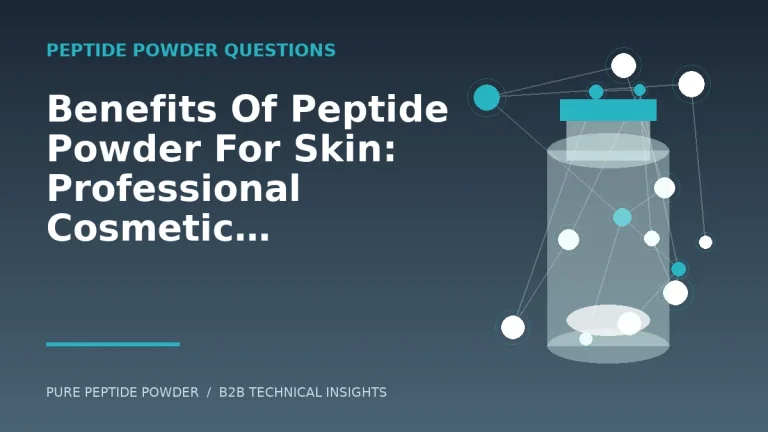 Benefits Of Peptide Powder For Skin: Professional Cosmetic Buyer Guide – cosmetic peptide powder guide