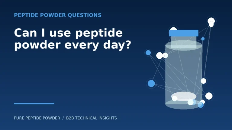 Can I use peptide powder every day? – cosmetic peptide powder guide
