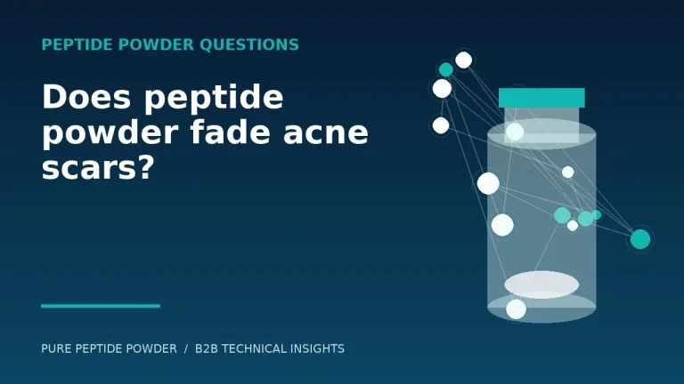 Does peptide powder fade acne scars? – cosmetic peptide powder guide