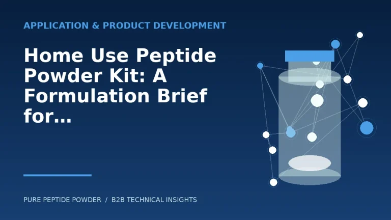Home Use Peptide Powder Kit: A Formulation Brief for Cosmetic Brands – cosmetic peptide powder guide