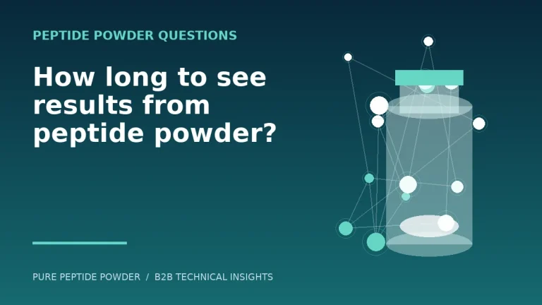 How long to see results from peptide powder? – cosmetic peptide powder guide