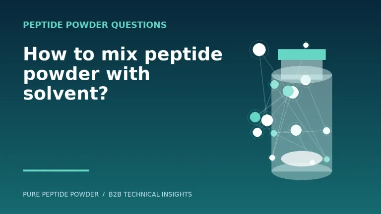 How to mix peptide powder with solvent? – cosmetic peptide powder guide