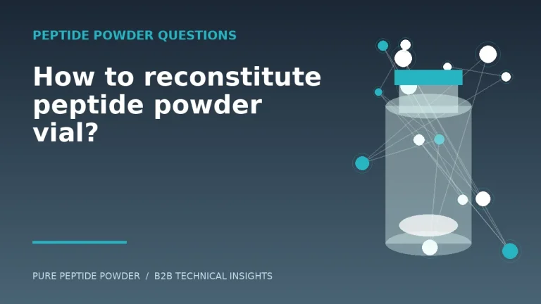 How to reconstitute peptide powder vial? – cosmetic peptide powder guide