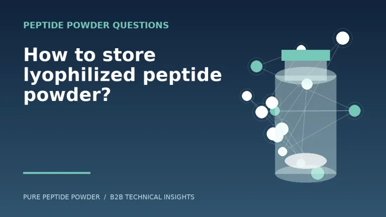 How to store lyophilized peptide powder? – cosmetic peptide powder guide