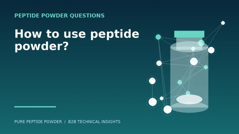 How to use peptide powder? – cosmetic peptide powder guide