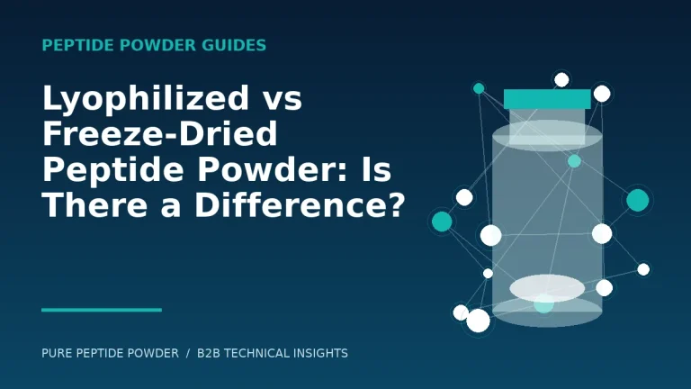 Lyophilized vs Freeze-Dried Peptide Powder: Is There a Difference? – cosmetic peptide powder guide