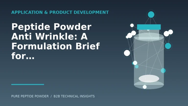 Peptide Powder Anti Wrinkle: A Formulation Brief for Cosmetic Brands – cosmetic peptide powder guide