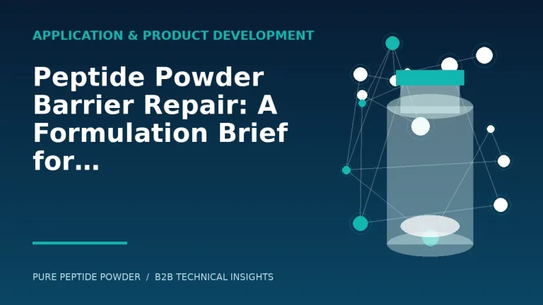 Peptide Powder Barrier Repair: A Formulation Brief for Cosmetic Brands – cosmetic peptide powder guide