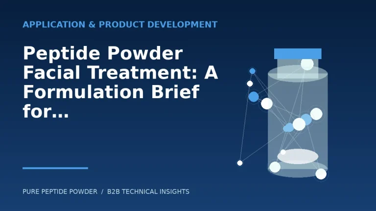 Peptide Powder Facial Treatment: A Formulation Brief for Cosmetic Brands – cosmetic peptide powder guide