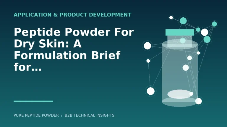 Peptide Powder For Dry Skin: A Formulation Brief for Cosmetic Brands – cosmetic peptide powder guide