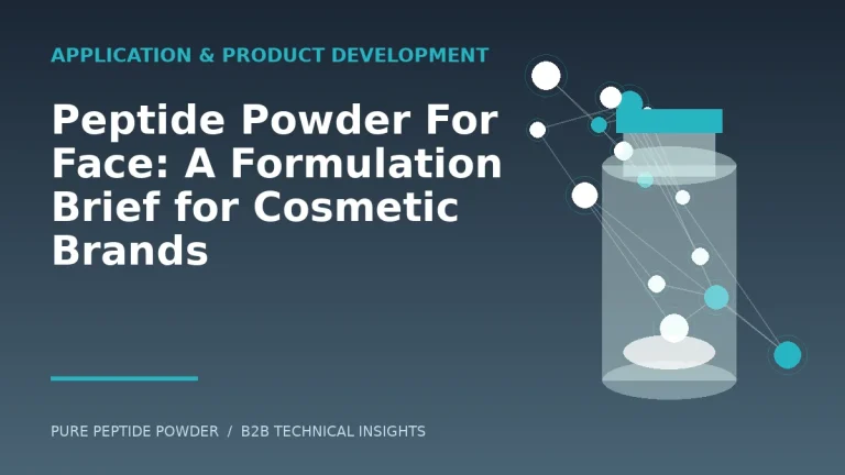 Peptide Powder For Face: A Formulation Brief for Cosmetic Brands – cosmetic peptide powder guide