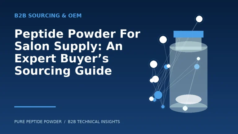 Peptide Powder For Salon Supply: An Expert Buyer’s Sourcing Guide – cosmetic peptide powder guide