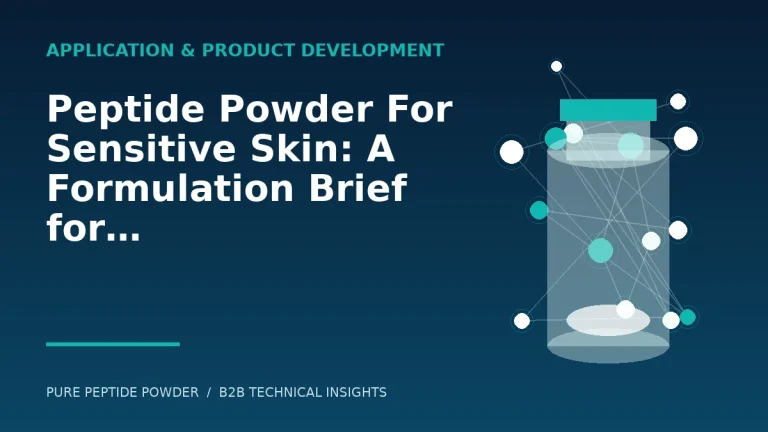 Peptide Powder For Sensitive Skin: A Formulation Brief for Cosmetic Brands – cosmetic peptide powder guide