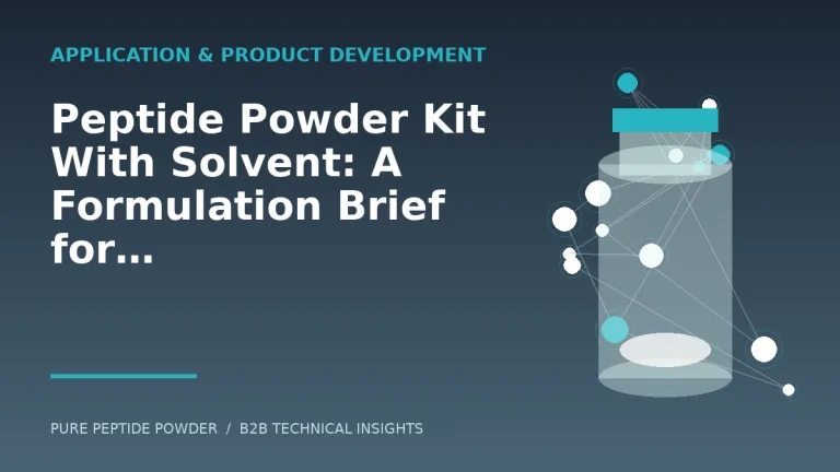 Peptide Powder Kit With Solvent: A Formulation Brief for Cosmetic Brands – cosmetic peptide powder guide
