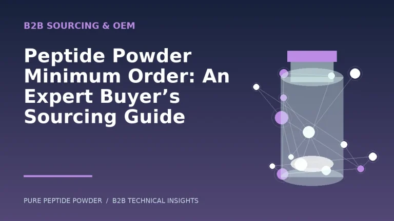 Peptide Powder Minimum Order: An Expert Buyer’s Sourcing Guide – cosmetic peptide powder guide