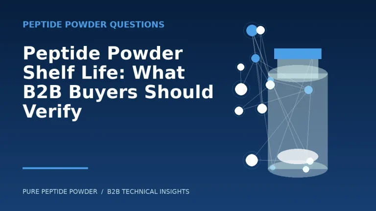Peptide Powder Shelf Life: What B2B Buyers Should Verify – cosmetic peptide powder guide