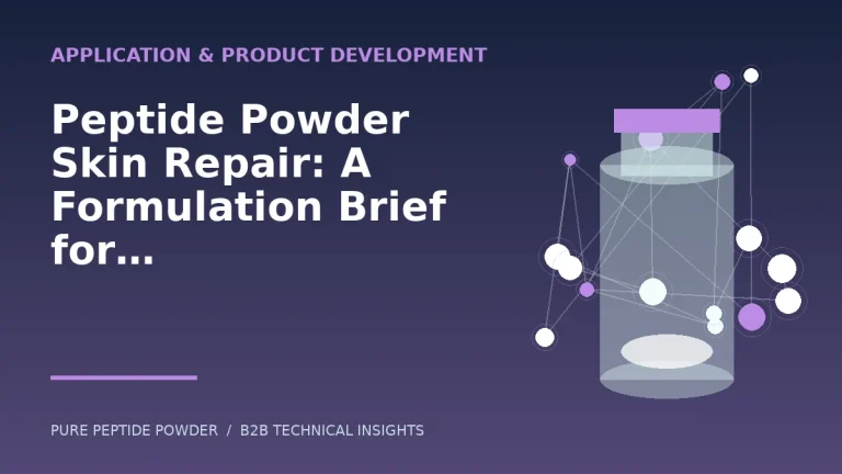 Peptide Powder Skin Repair: A Formulation Brief for Cosmetic Brands – cosmetic peptide powder guide