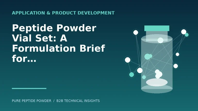 Peptide Powder Vial Set: A Formulation Brief for Cosmetic Brands – cosmetic peptide powder guide