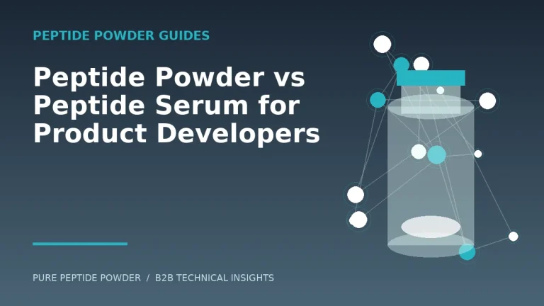 Peptide Powder vs Peptide Serum for Product Developers – cosmetic peptide powder guide