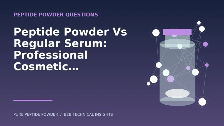Peptide Powder Vs Regular Serum: Professional Cosmetic Buyer Guide – cosmetic peptide powder guide