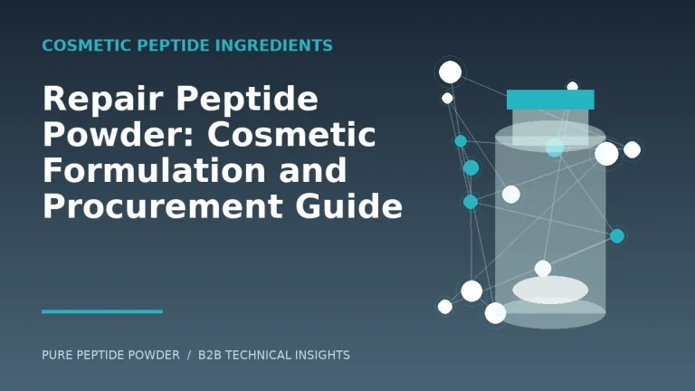 Repair Peptide Powder: Cosmetic Formulation and Procurement Guide – cosmetic peptide powder guide