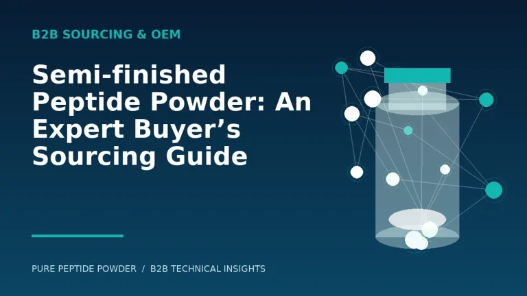 Semi-finished Peptide Powder: An Expert Buyer’s Sourcing Guide – cosmetic peptide powder guide