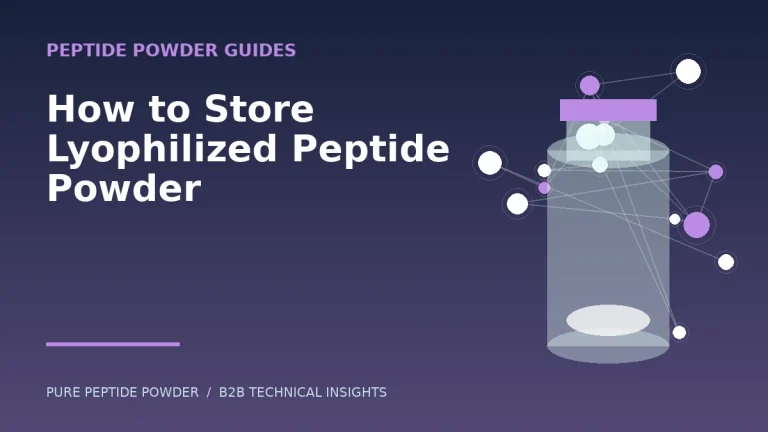 How to Store Lyophilized Peptide Powder – cosmetic peptide powder guide