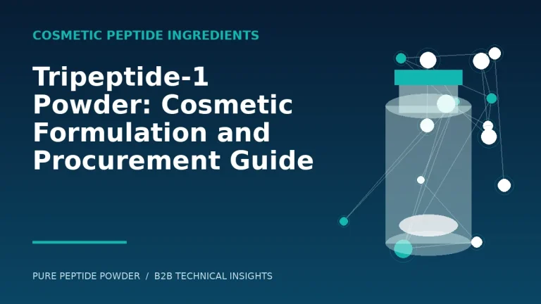 Tripeptide-1 Powder: Cosmetic Formulation and Procurement Guide – cosmetic peptide powder guide