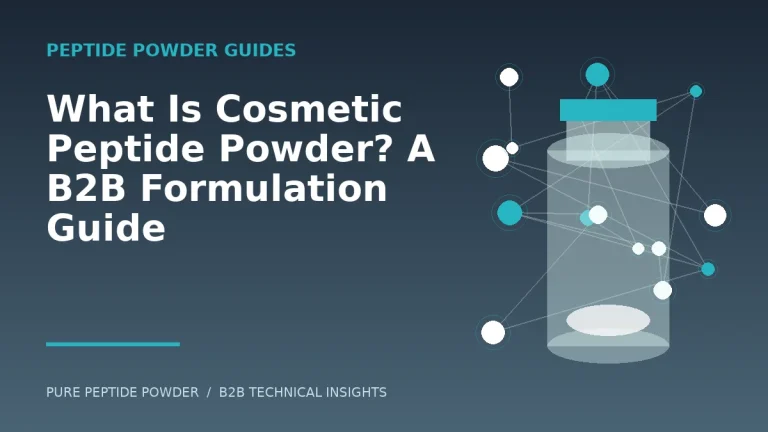 What Is Cosmetic Peptide Powder? A B2B Formulation Guide – cosmetic peptide powder guide