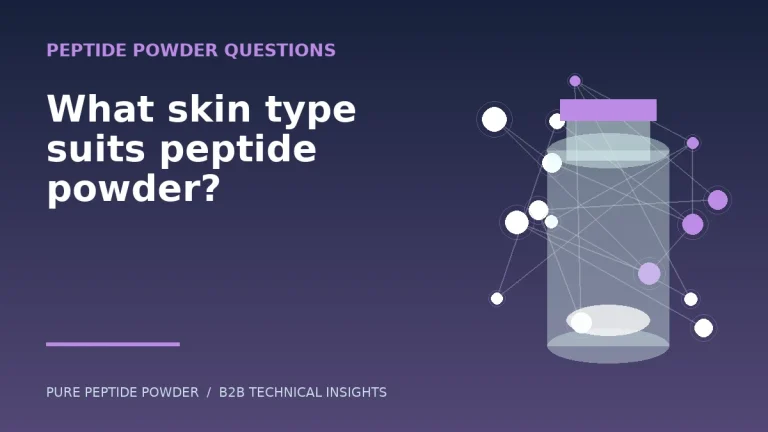 What skin type suits peptide powder? – cosmetic peptide powder guide